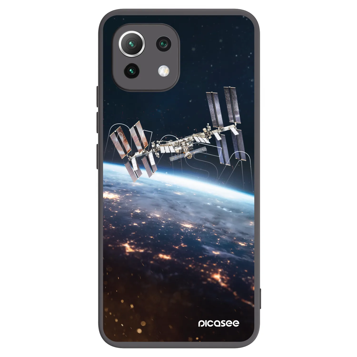Picasee silikónový čierny obal pre Xiaomi 11 Lite 5G NE - Station