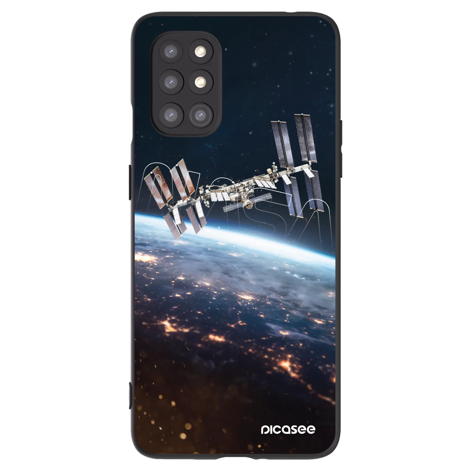 Picasee silikónový čierny obal pre OnePlus 8T - Station