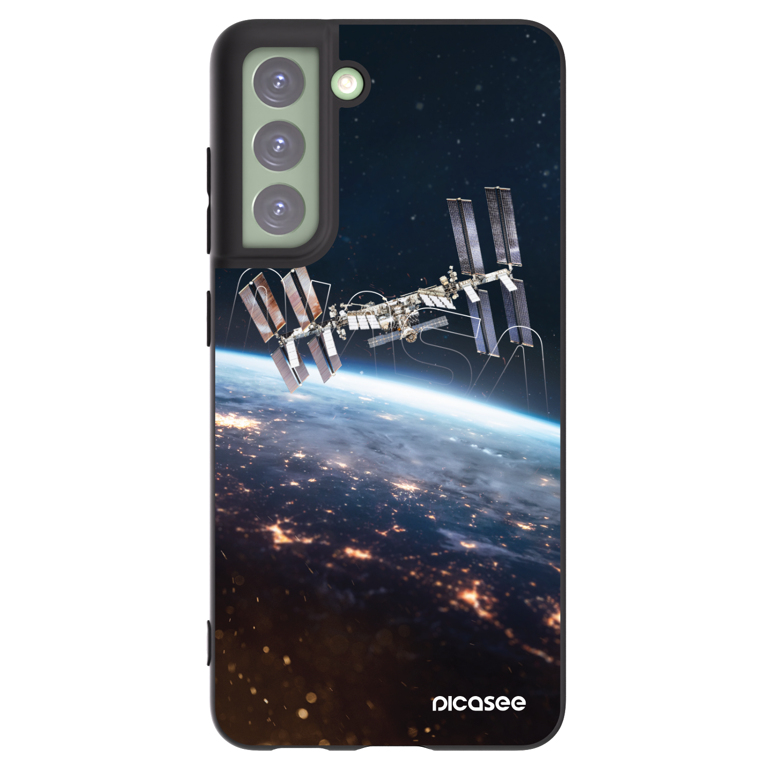 Picasee silikónový čierny obal pre Samsung Galaxy S21 FE 5G - Station