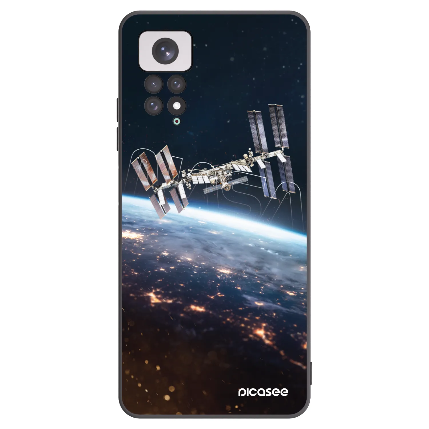 Picasee silikónový čierny obal pre Xiaomi Redmi Note 11 - Station