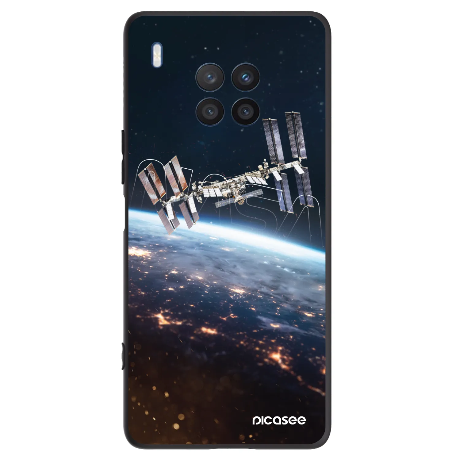 Picasee silikónový čierny obal pre Honor 50 Lite - Station