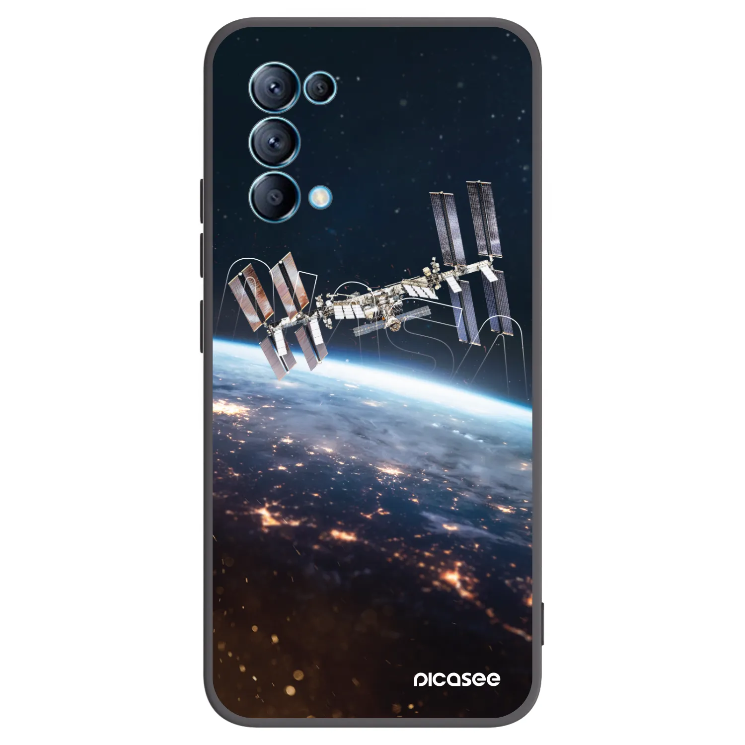 Picasee silikónový čierny obal pre OPPO Reno 5 5G - Station