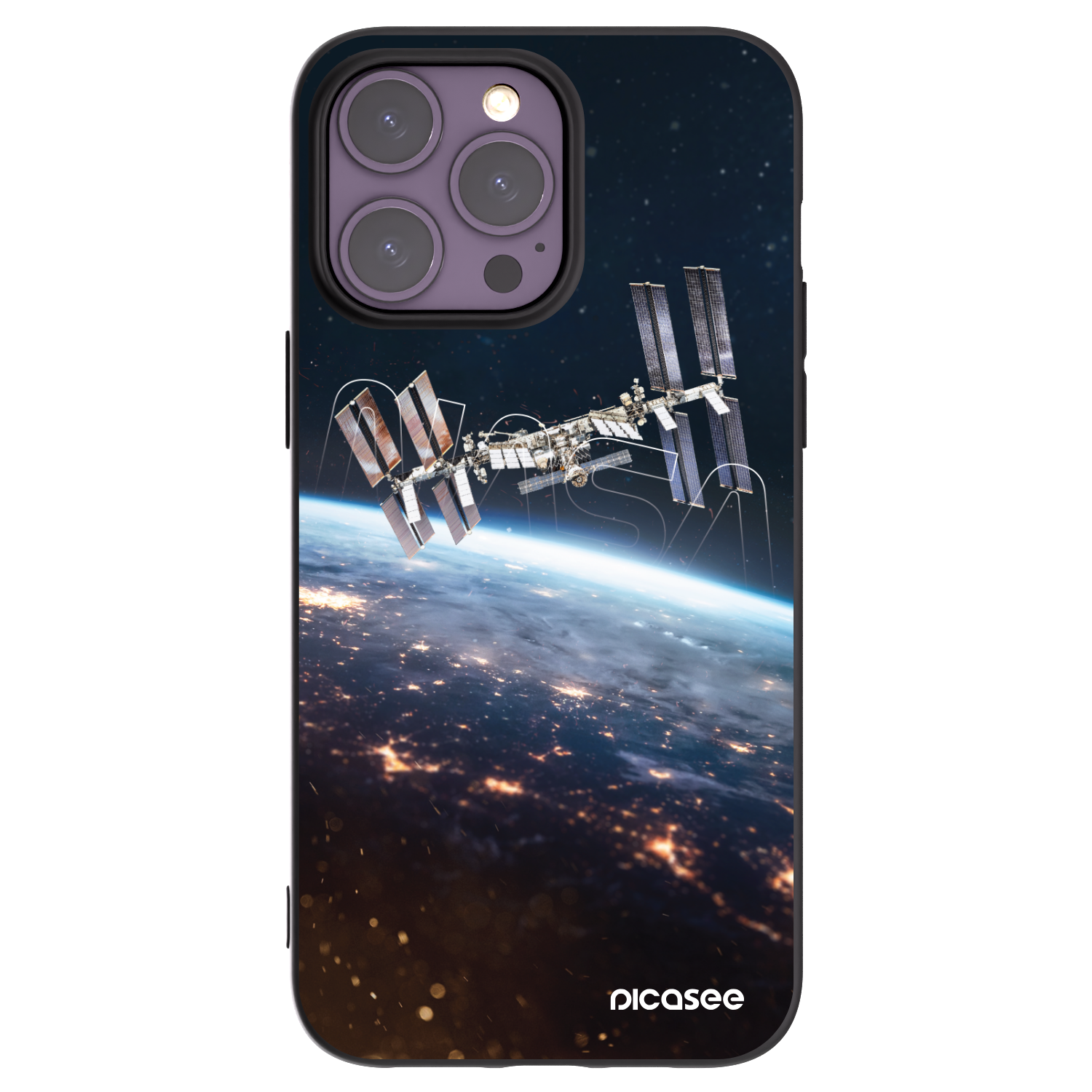 Picasee silikónový čierny obal pre Apple iPhone 14 Pro Max - Station