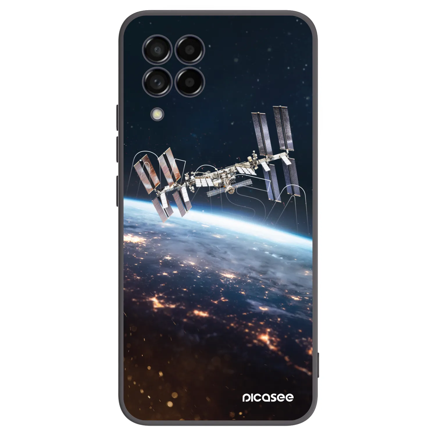 Picasee silikónový čierny obal pre Samsung Galaxy M53 5G - Station