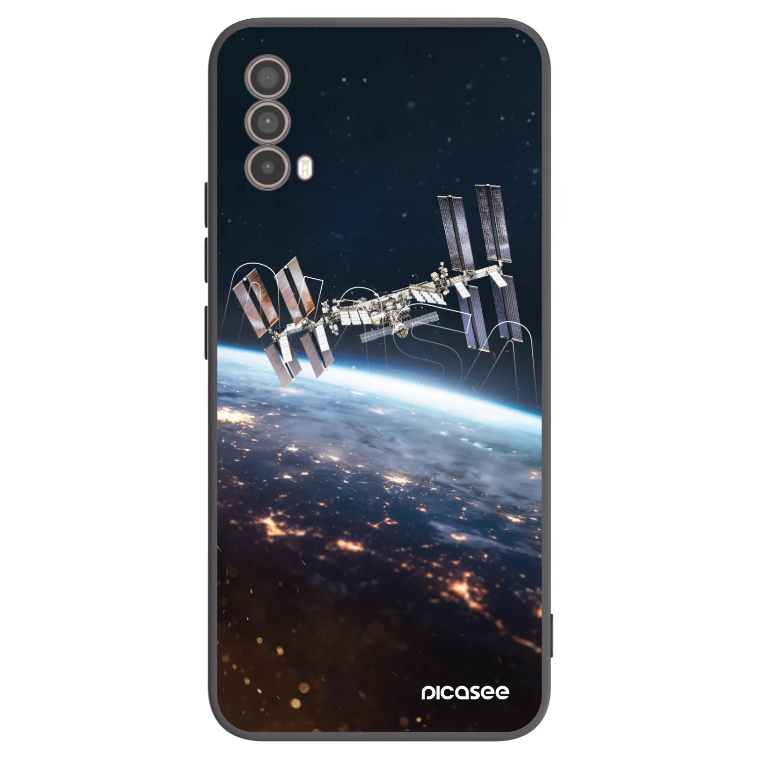 Picasee silikónový čierny obal pre Motorola Moto E40 - Station