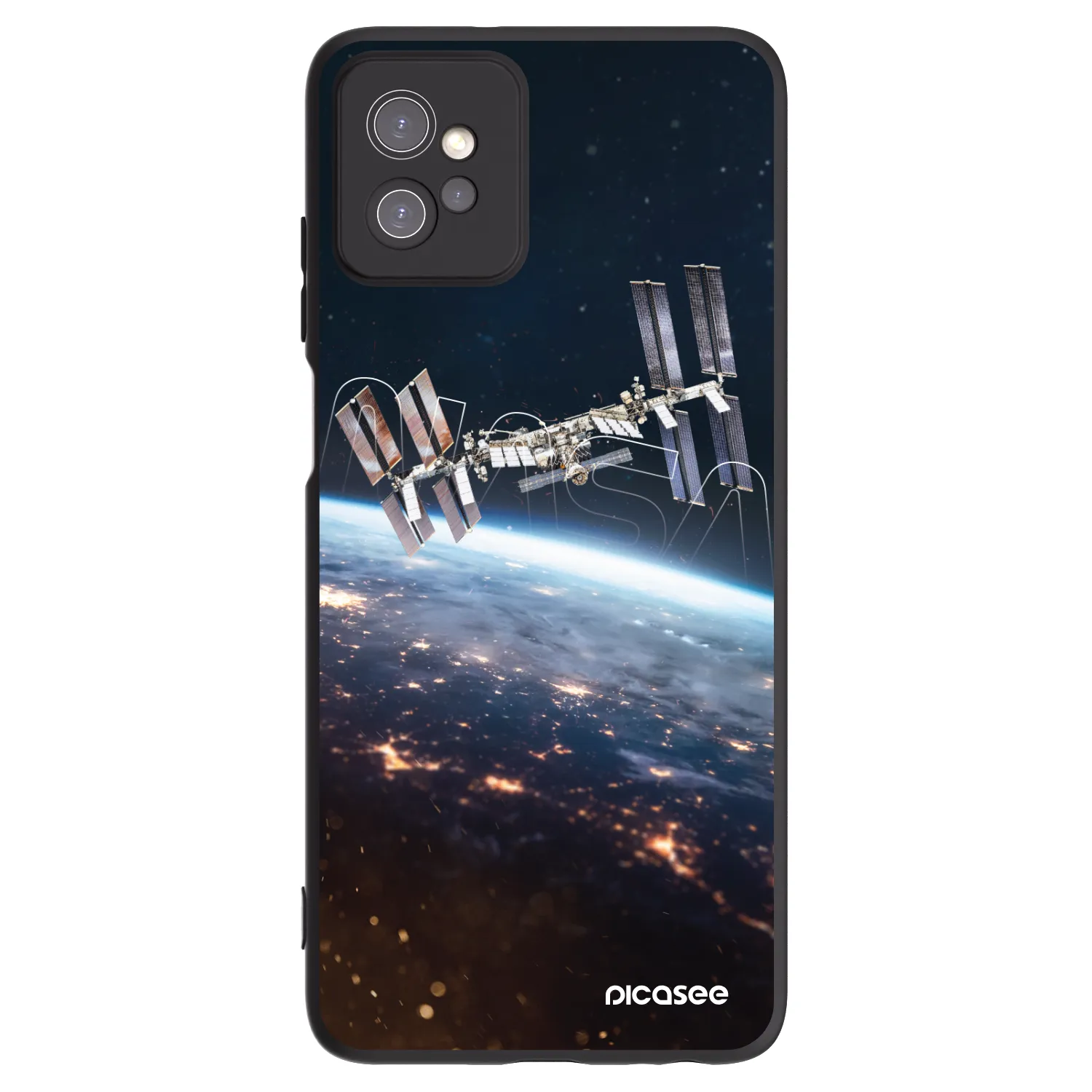 Picasee silikónový čierny obal pre Motorola Moto G32 - Station