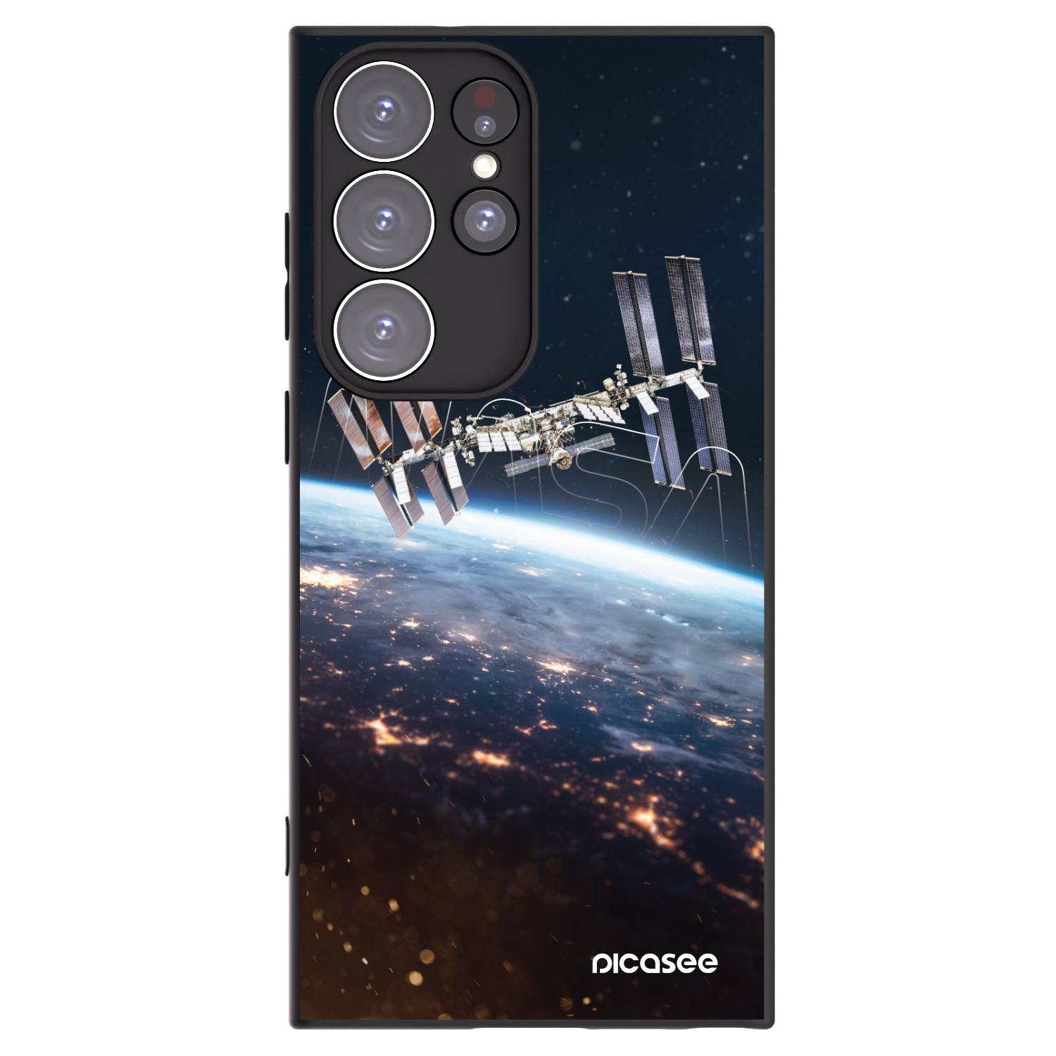 Picasee silikónový čierny obal pre Samsung Galaxy S23 Ultra 5G - Station