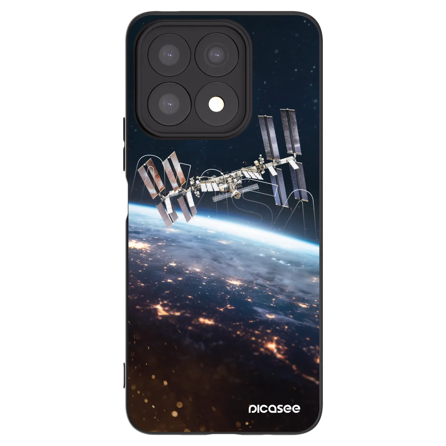 Picasee silikónový čierny obal pre Honor X8a - Station