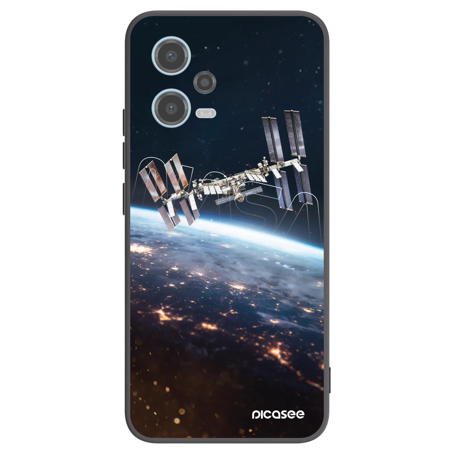 Picasee silikónový čierny obal pre Xiaomi Redmi Note 12 5G - Station