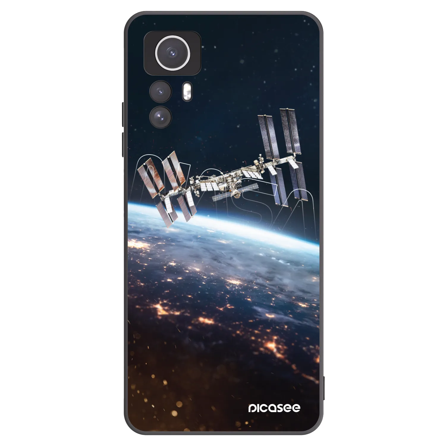 Picasee silikónový čierny obal pre Xiaomi Redmi Note 12S - Station