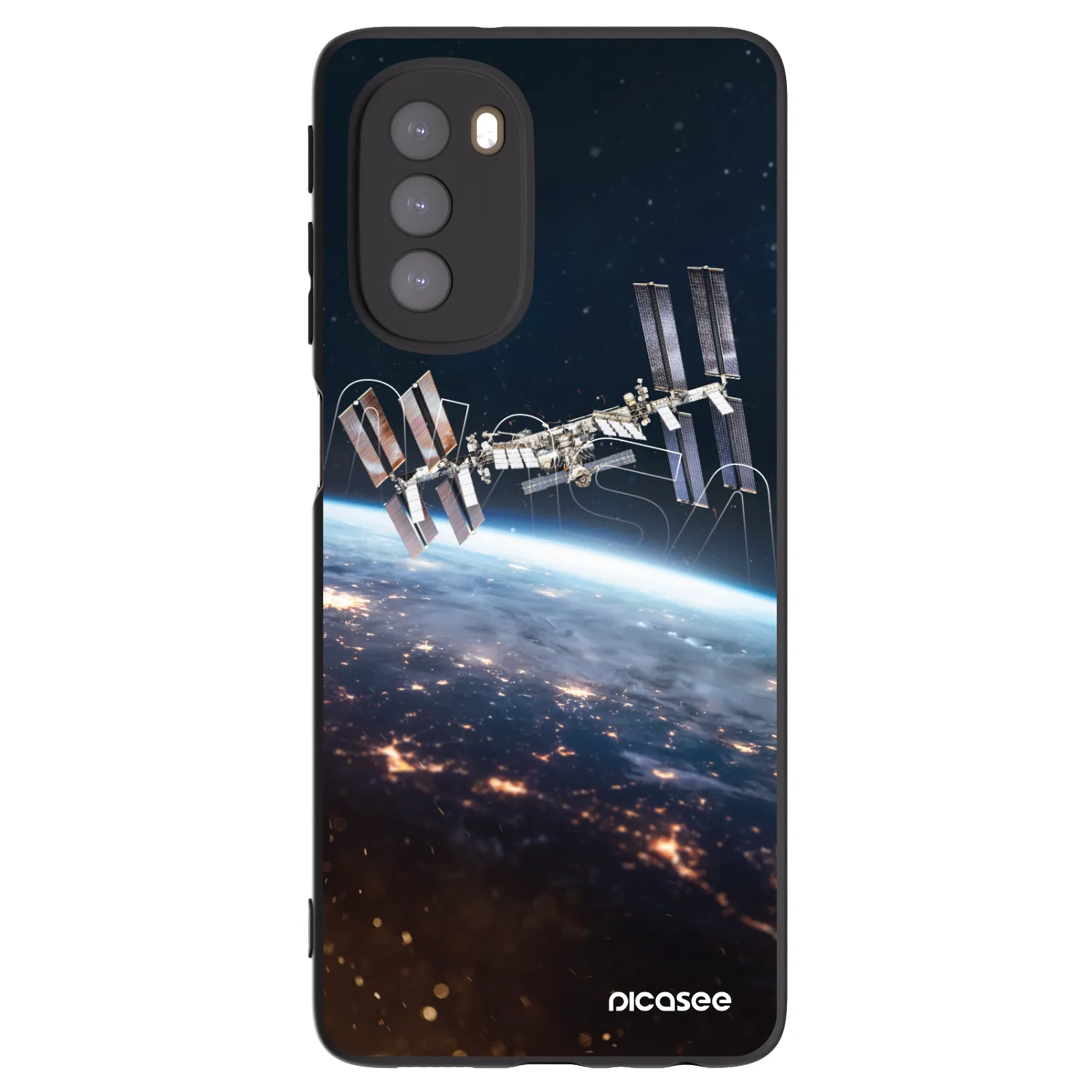 Picasee silikónový čierny obal pre Motorola Moto G51 - Station