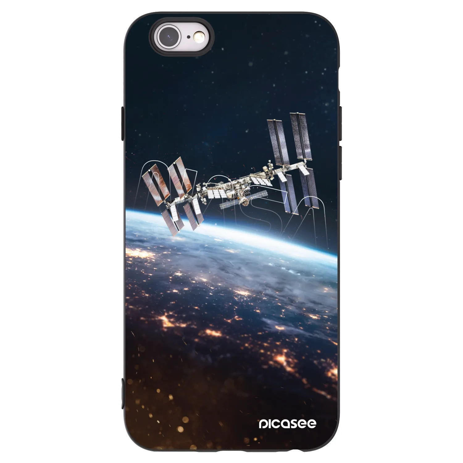 Picasee silikónový čierny obal pre Apple iPhone 6/6S - Station