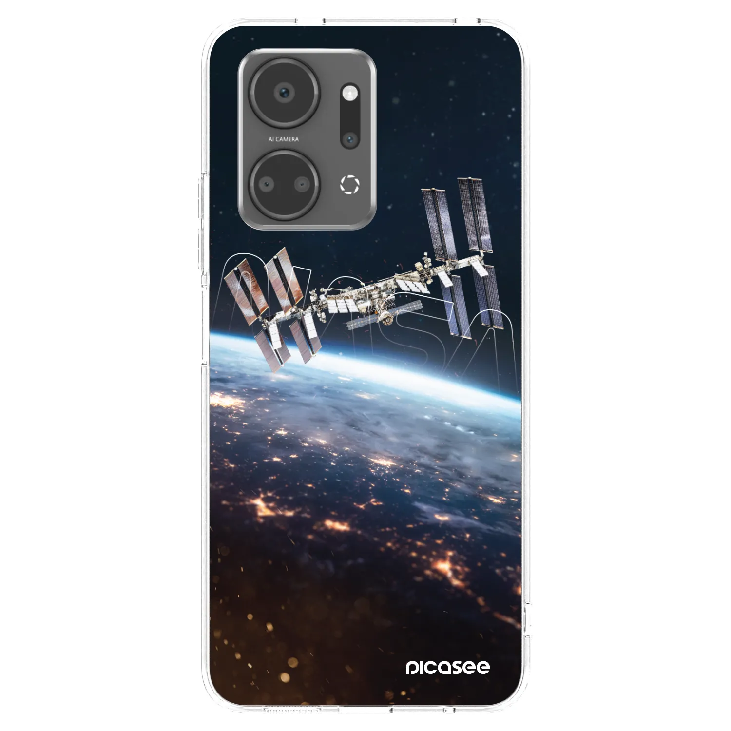Picasee silikónový prehľadný obal pre Honor X7a - Station