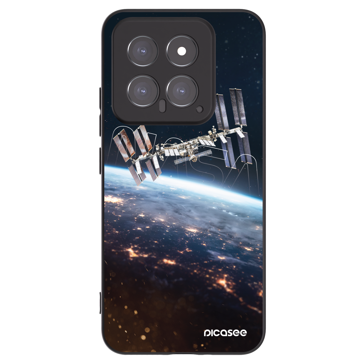 Picasee silikónový čierny obal pre Xiaomi 14 - Station