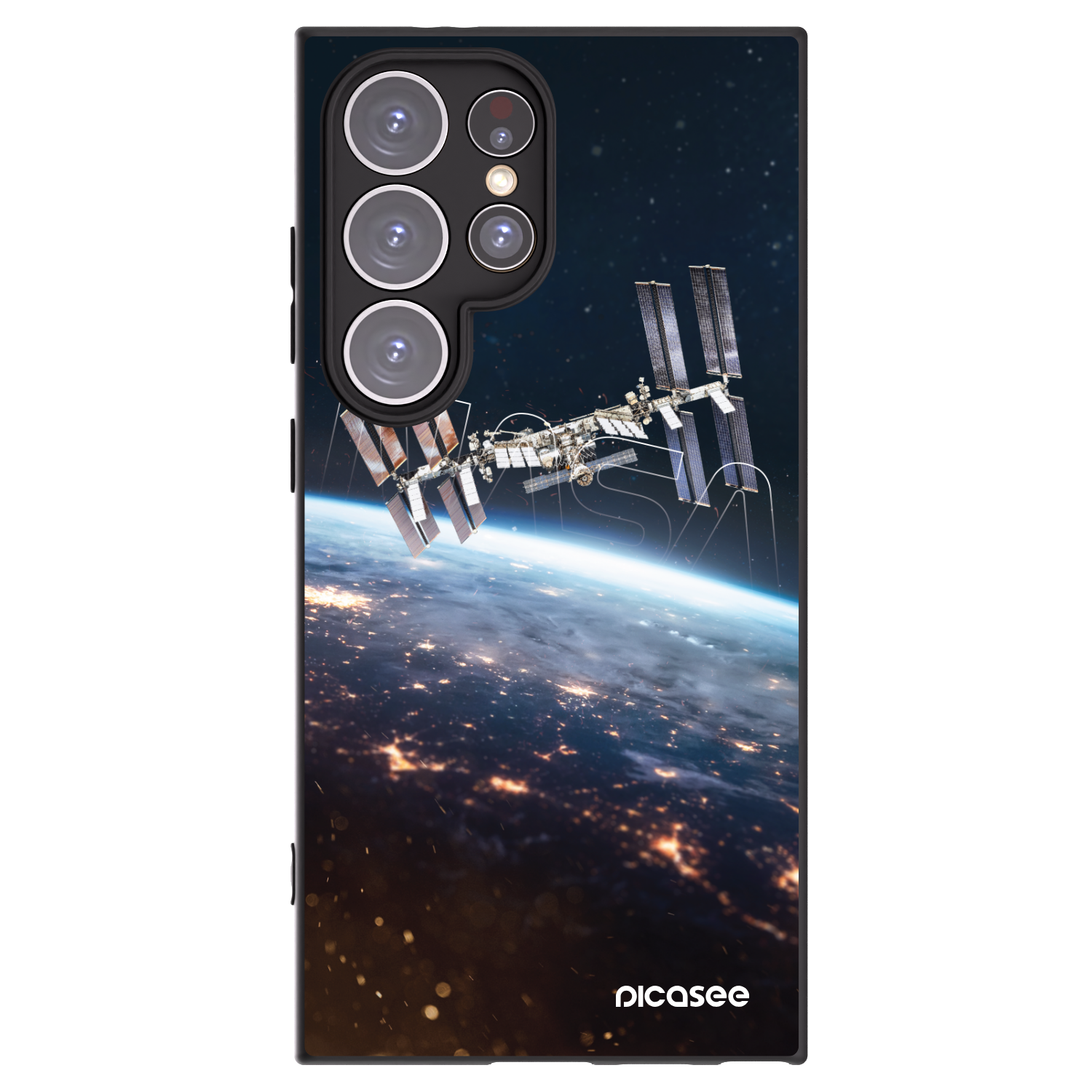 Picasee silikónový čierny obal pre Samsung Galaxy S24 Ultra S928B 5G - Station