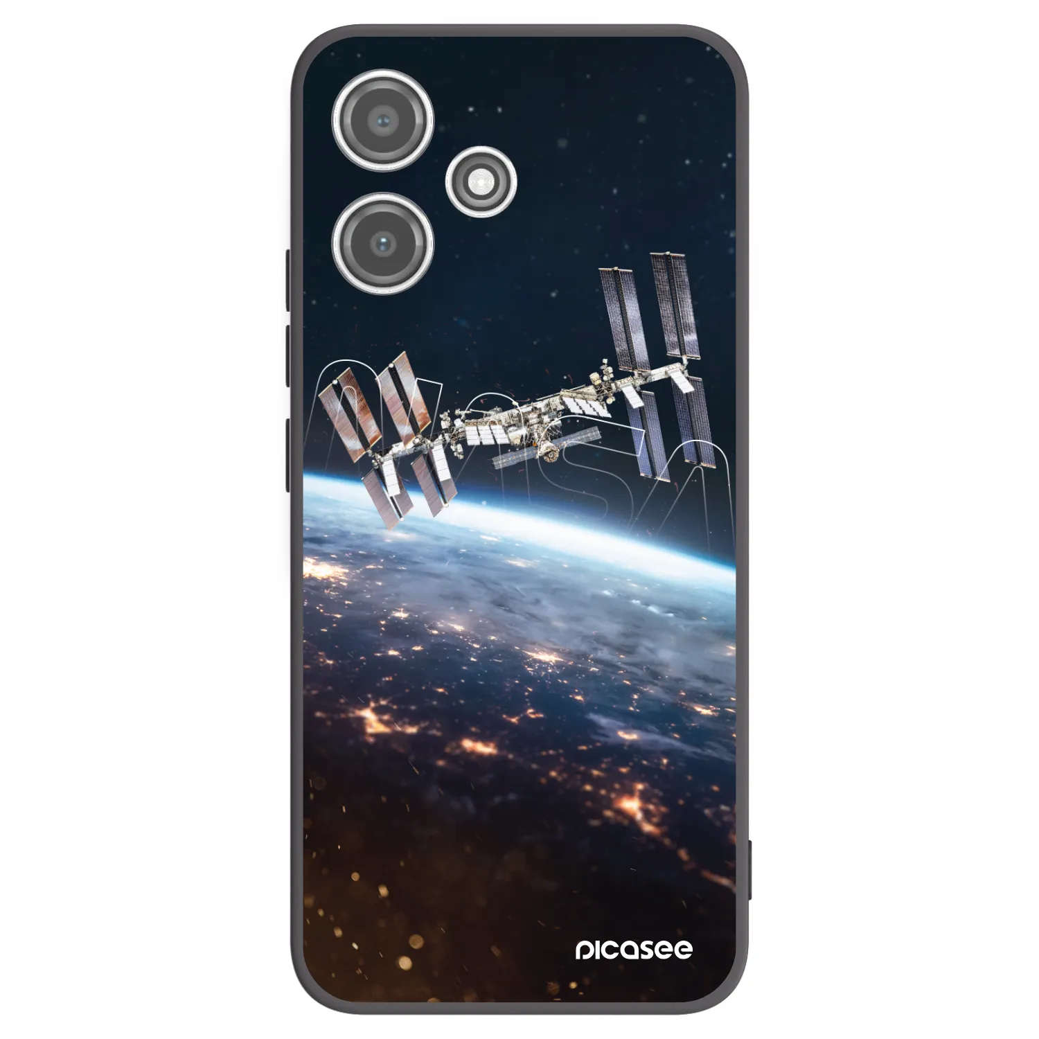 Picasee silikónový čierny obal pre Xiaomi Redmi 12 5G - Station