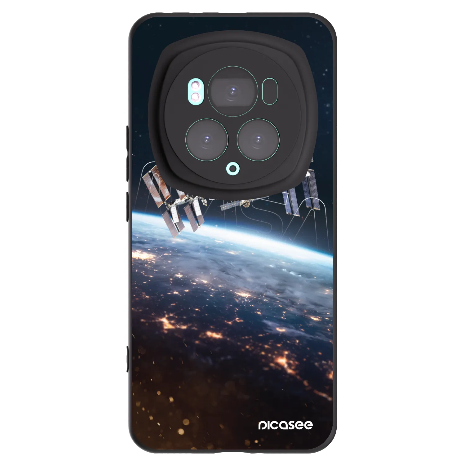 Picasee silikónový čierny obal pre Honor Magic6 Pro - Station