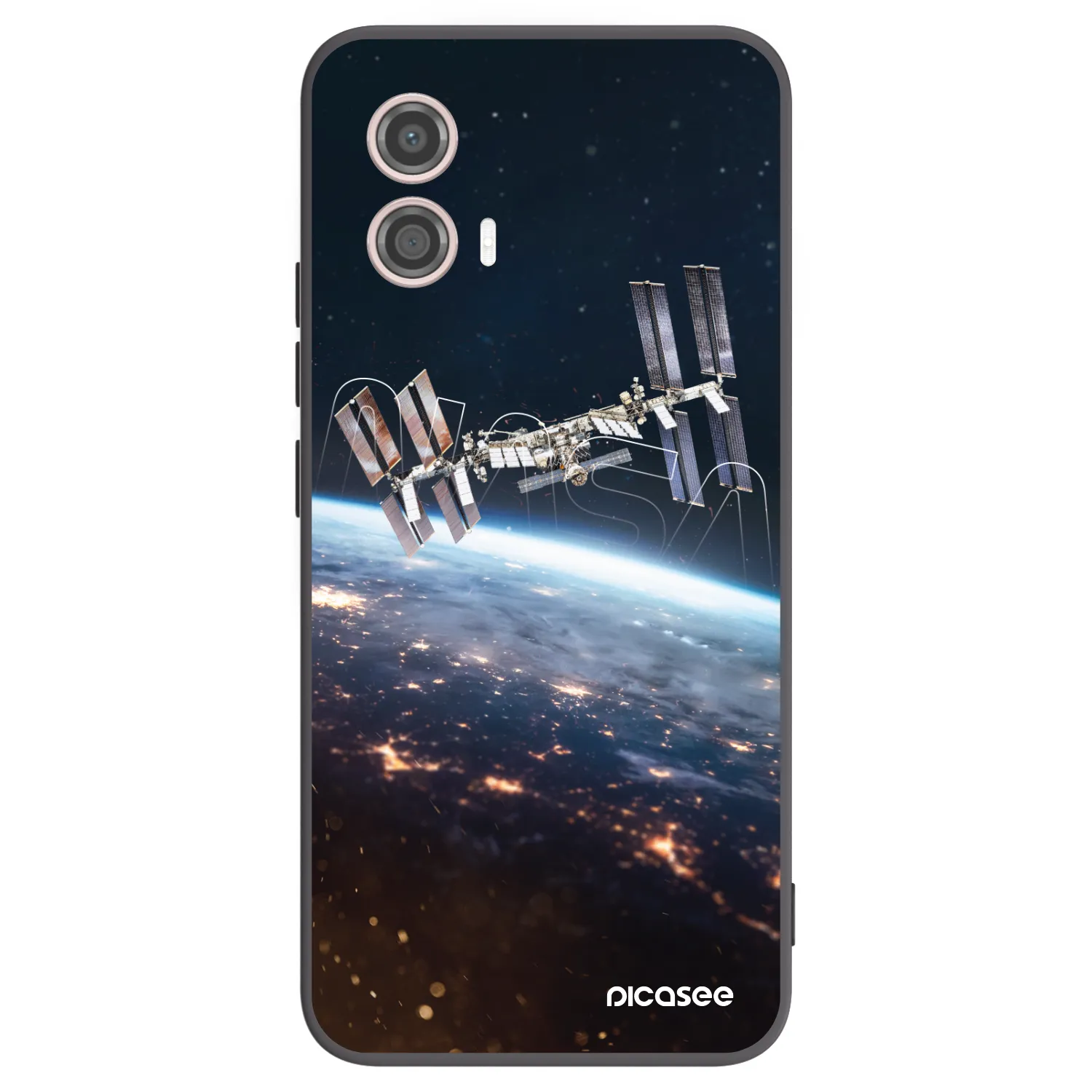 Picasee silikónový čierny obal pre Motorola Moto G53 5G - Station