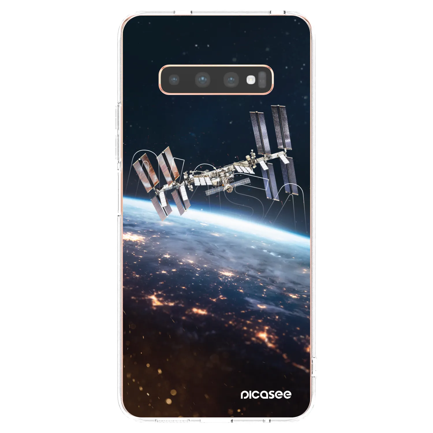 Picasee silikónový prehľadný obal pre Samsung Galaxy S10 Plus G975 - Station