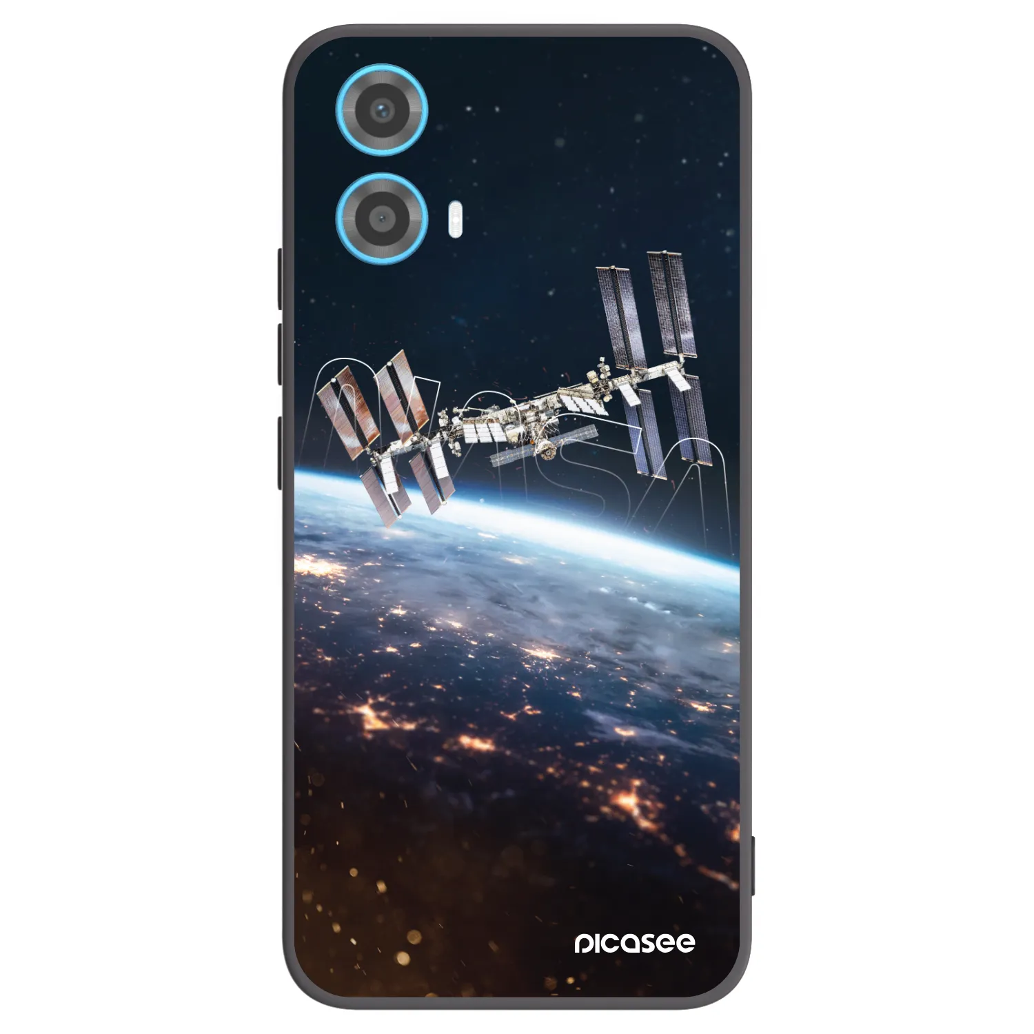 Picasee silikónový čierny obal pre Motorola Moto G34 5G - Station
