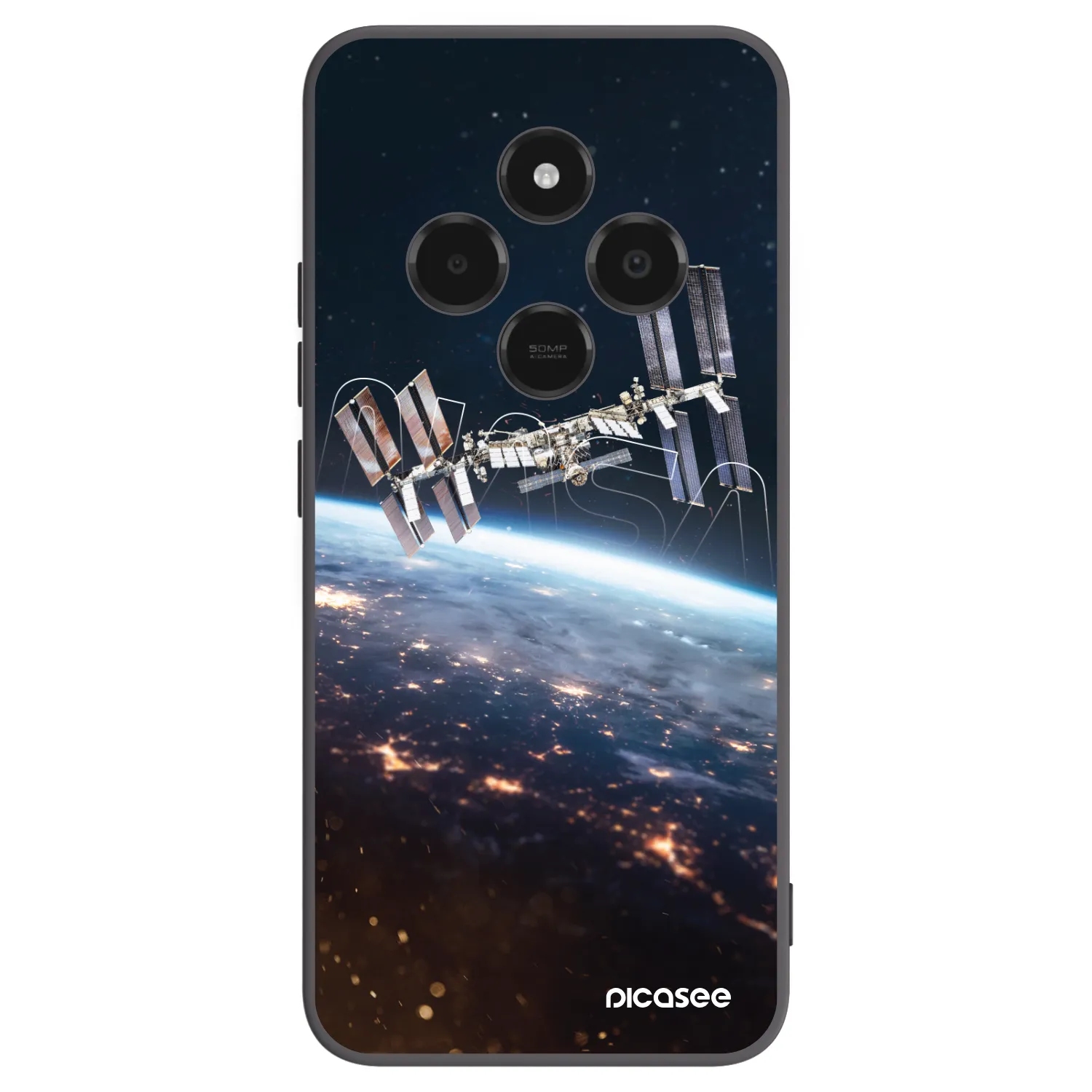 Picasee silikónový čierny obal pre Xiaomi Poco C75 - Station