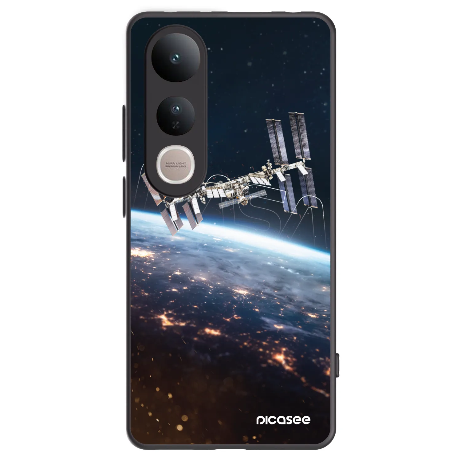 Picasee silikónový čierny obal pre Vivo V50 Lite 5G - Station