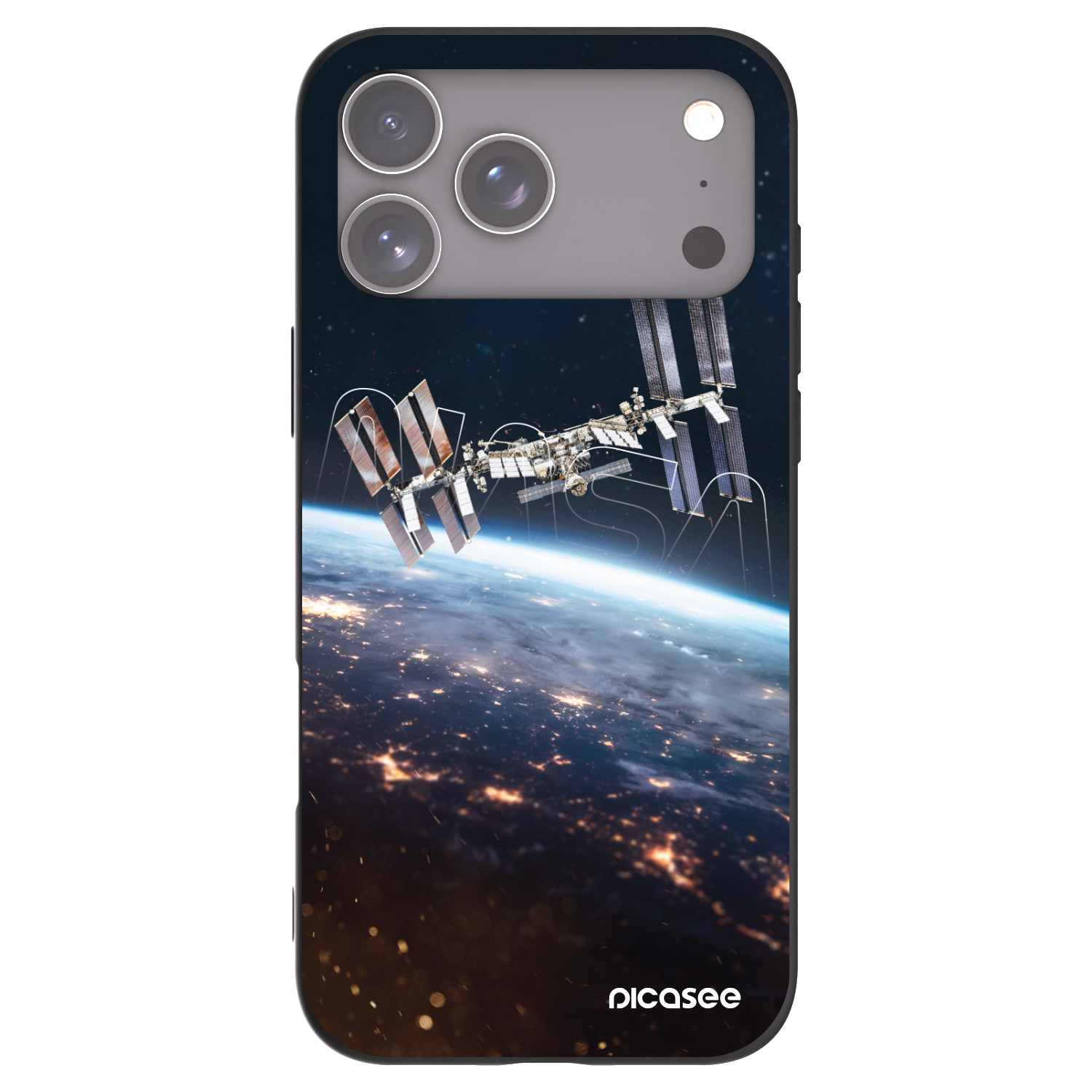 Picasee silikónový čierny obal pre Apple iPhone 17 Pro Max - Station