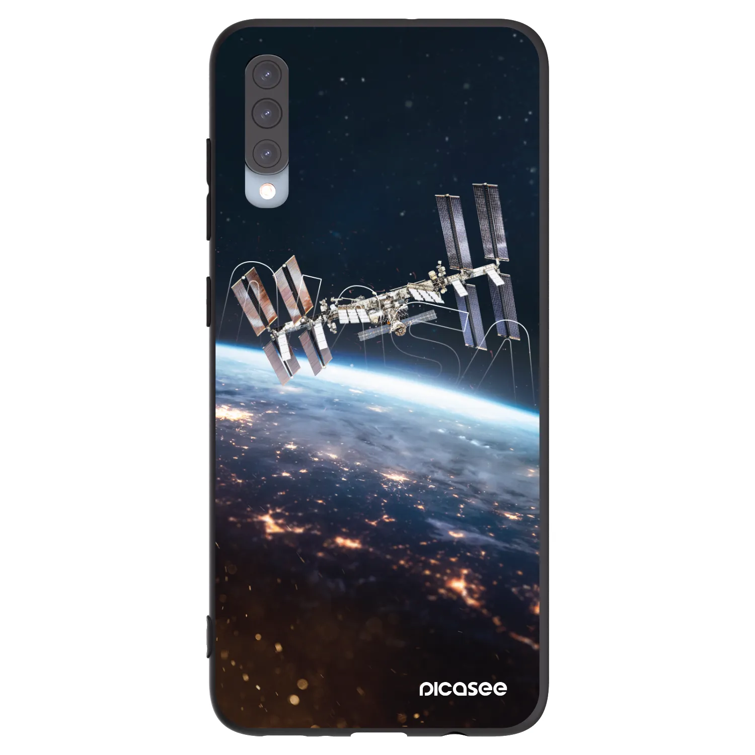 Picasee silikónový čierny obal pre Samsung Galaxy A70 A705F - Station