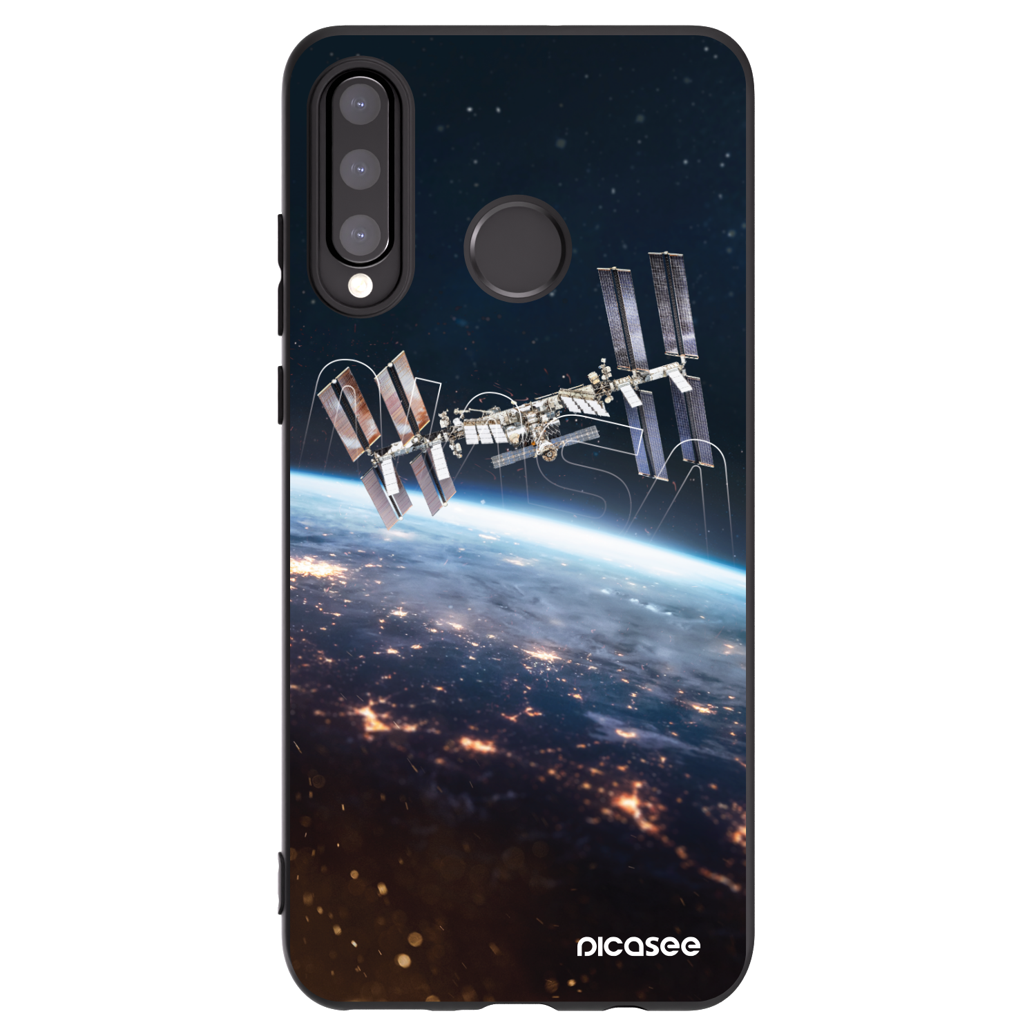 Picasee silikónový čierny obal pre Huawei P30 Lite - Station