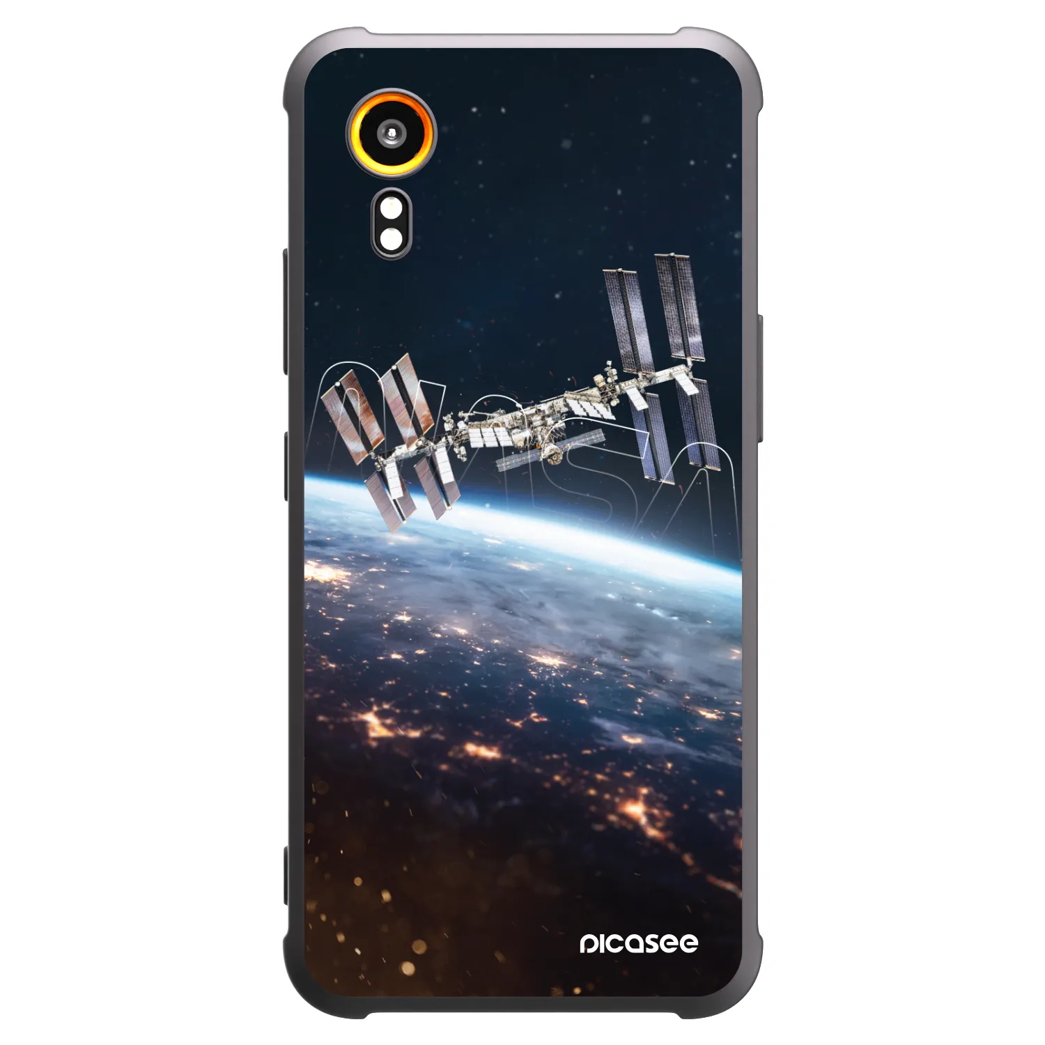 Picasee silikónový čierny obal pre Samsung Galaxy Xcover 7 - Station