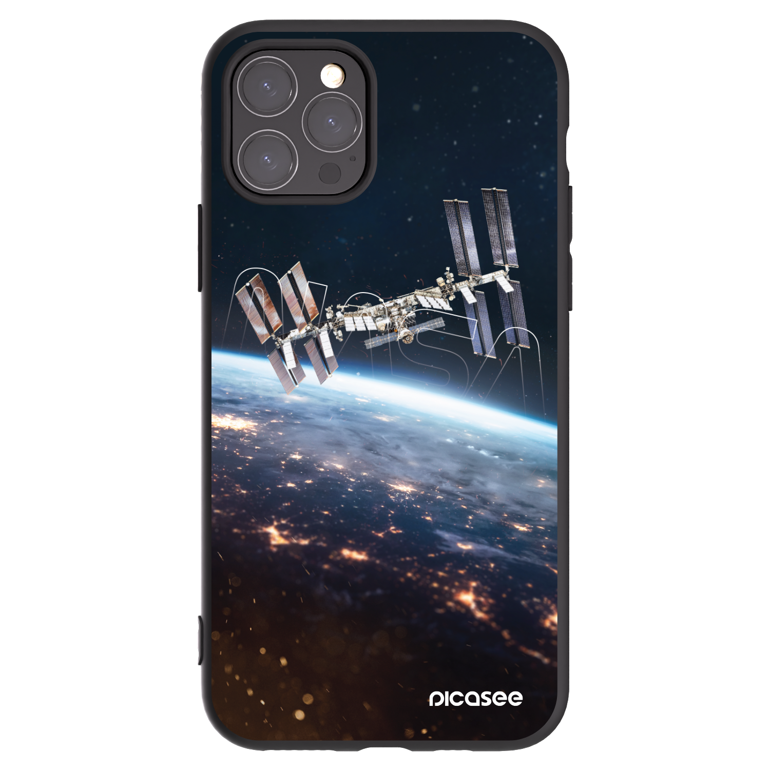 Picasee silikónový čierny obal pre Apple iPhone 11 Pro - Station