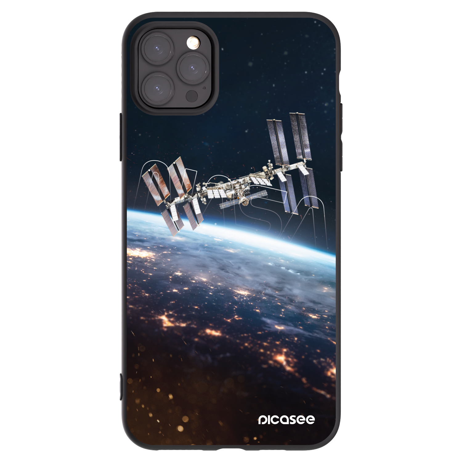 Picasee silikónový čierny obal pre Apple iPhone 11 Pro Max - Station