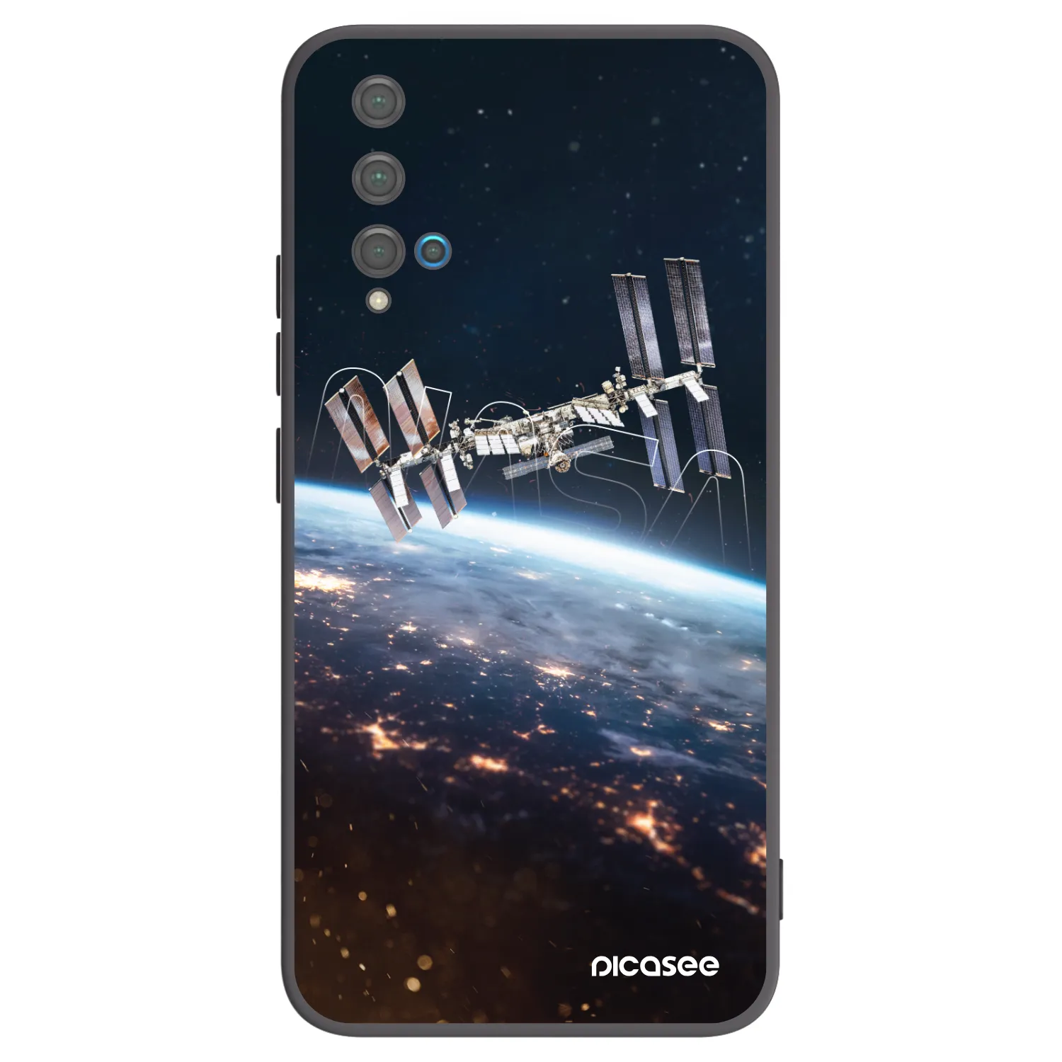 Picasee silikónový čierny obal pre Huawei Nova 5T - Station