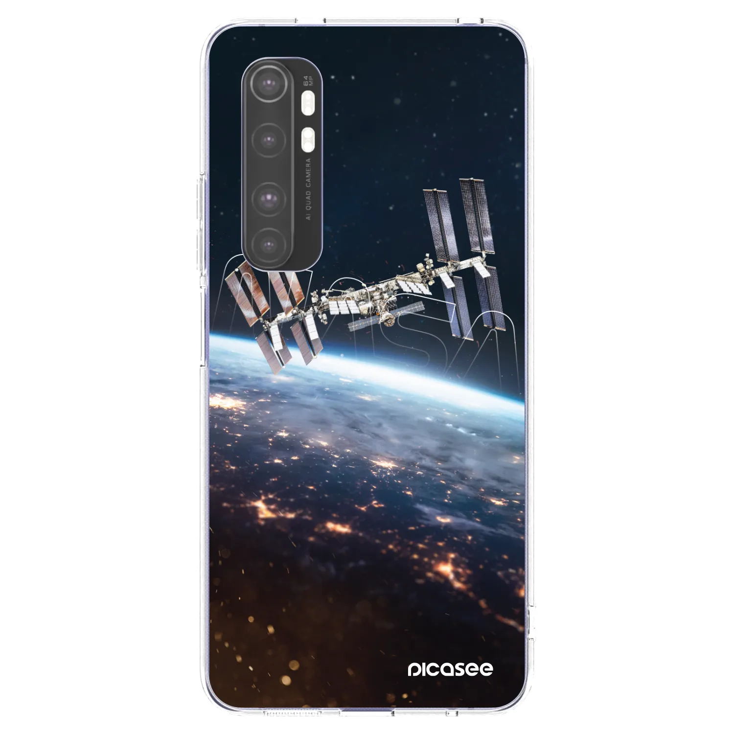 Picasee silikónový prehľadný obal pre Xiaomi Mi Note 10 Lite - Station