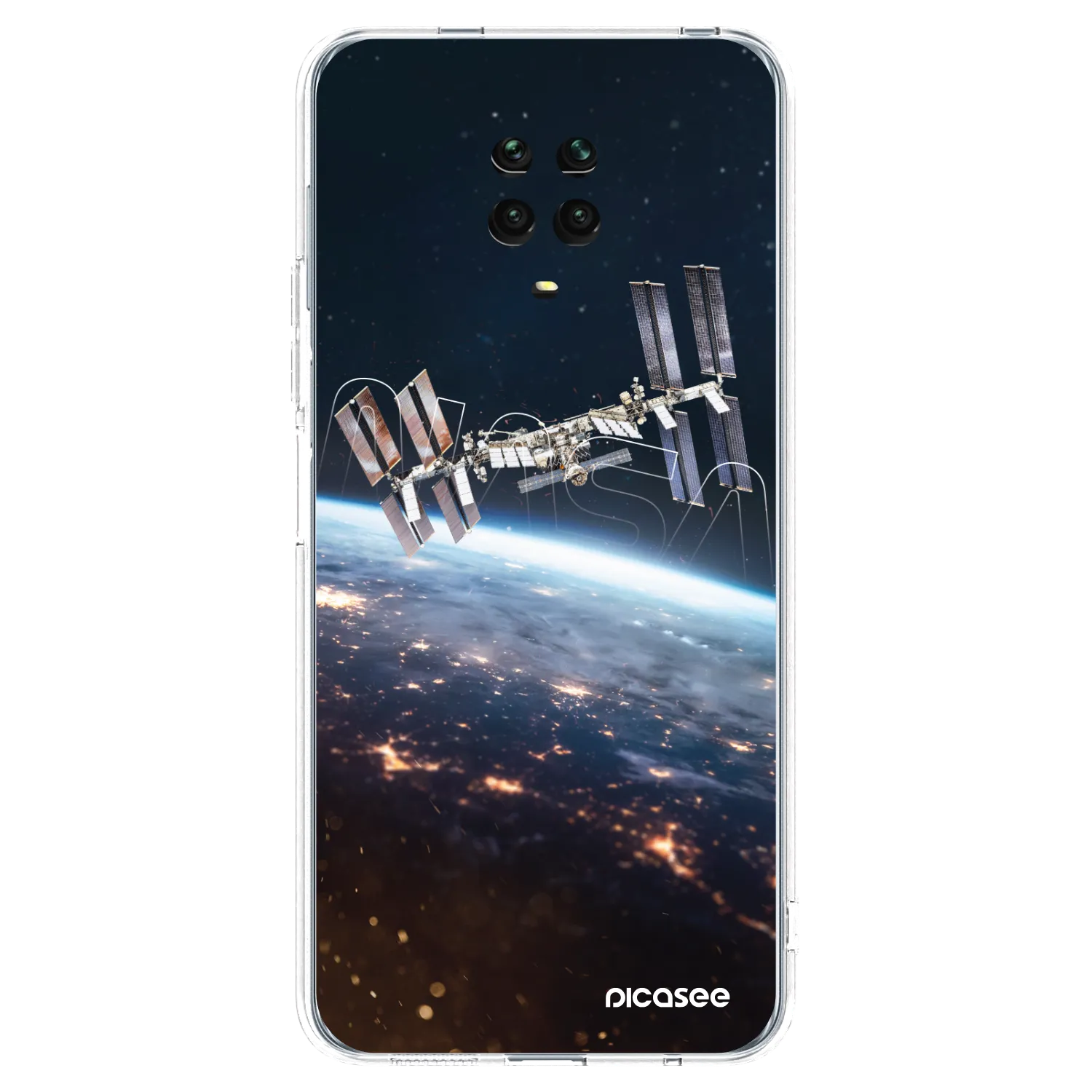 Picasee silikónový prehľadný obal pre Xiaomi Redmi Note 9S - Station