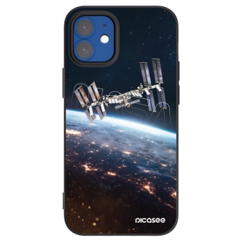 Picasee silikónový čierny obal pre Apple iPhone 12 mini - Station