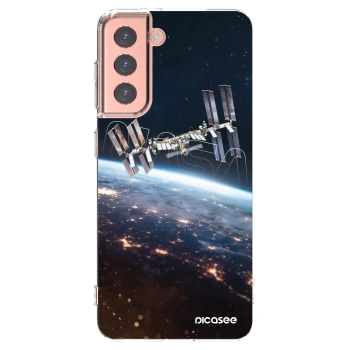 Picasee silikónový prehľadný obal pre Samsung Galaxy S21 5G G991B - Station