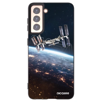 Picasee silikónový čierny obal pre Samsung Galaxy S21 5G G991B - Station