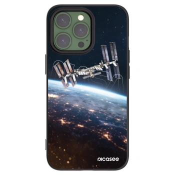 Picasee silikónový čierny obal pre Apple iPhone 13 Pro - Station