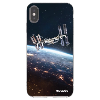 Picasee silikónový prehľadný obal pre Apple iPhone XS Max - Station