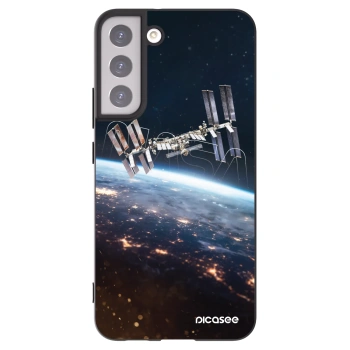 Picasee silikónový čierny obal pre Samsung Galaxy S22+ 5G - Station