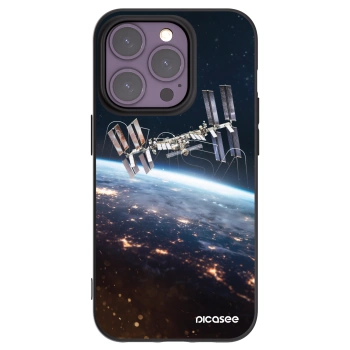 Picasee silikónový čierny obal pre Apple iPhone 14 Pro - Station