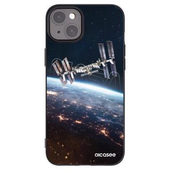 Picasee silikónový čierny obal pre Apple iPhone 15 Plus - Station