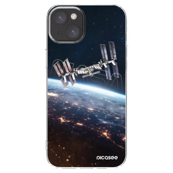 Picasee silikónový prehľadný obal pre Apple iPhone 15 Plus - Station