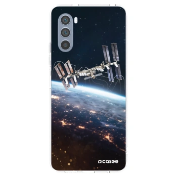 Picasee silikónový prehľadný obal pre Motorola Moto G62 - Station