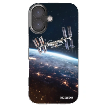 Picasee silikónový prehľadný obal pre Apple iPhone 16 - Station