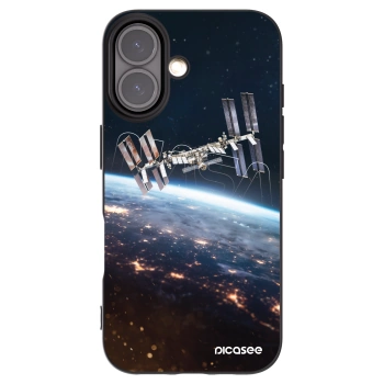 Picasee silikónový čierny obal pre Apple iPhone 16 - Station