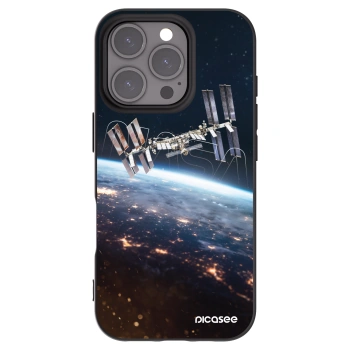 Picasee silikónový čierny obal pre Apple iPhone 16 Pro - Station