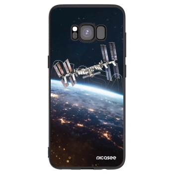 Picasee silikónový čierny obal pre Samsung Galaxy S8 G950F - Station