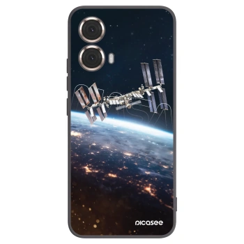 Picasee silikónový čierny obal pre Motorola Moto G85 - Station